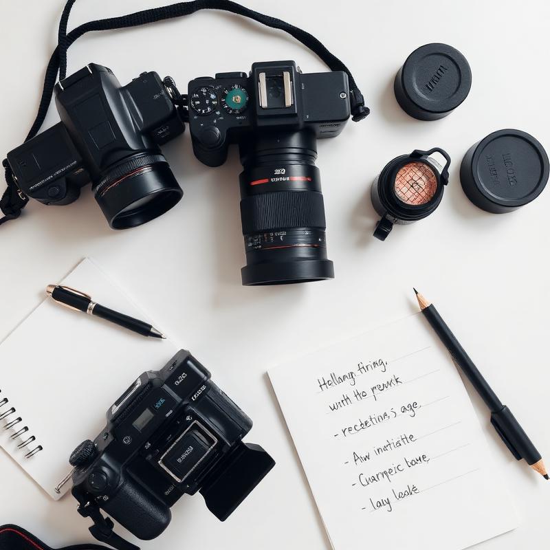 Camera gear and notes — our creative process